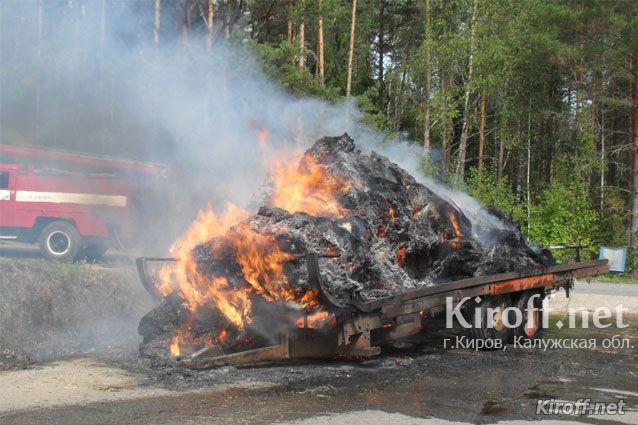 Возгорание в деревне Раменное Кировского района