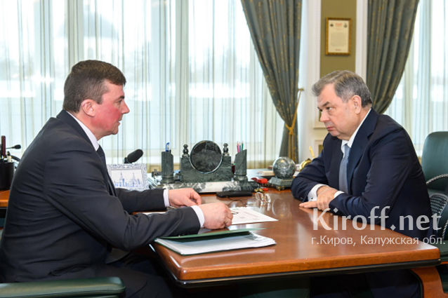 Рабочая встреча губернатора с главой Кировской районной администрации