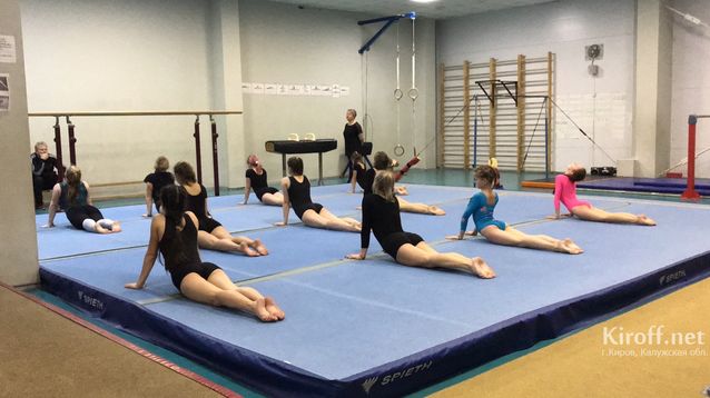 Открытое занятие по программе областной спартакиады школьников по спортивной гимнастике