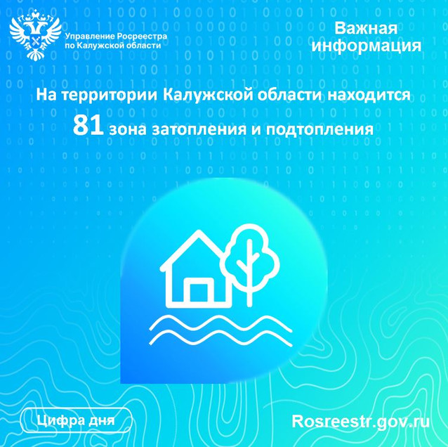 На территории Калужской области находится 81 зона затопления и подтопления
